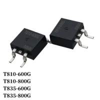 5~500Pcs T810-600G T810-800G T835-600G T835-800G Triac TO-263 SMD Thyristor 8A 600V/800V Large Chip