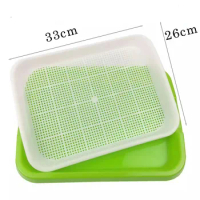 Sprouting Tray Double Layer Pea Mung Bean Peanut Wheat Hydroponic Sprout Plate Seedling Sprouter Cat Grass Soilless Planting Pot