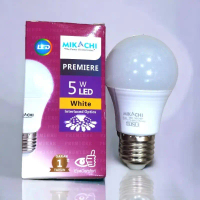 Lampu LED Mikachi 5 Watt Cahaya Putih Terang Bohlam Awet