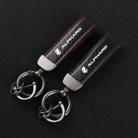 Leather Motorcycles keychain horseshoe buckle jewelry key chain for toyota alphard vellfire with logo car accessories