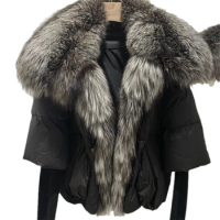 2023 Canada North American Style Goose Down Jackets Winter Women Warm Coat Natural Real Fox Fur Collar Thick Luxury Outerwear