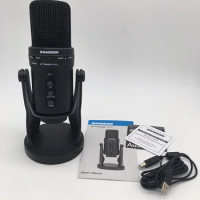 Samson G-Track Pro all-in-one large-diaphragm USB microphone with Audio Interface Ideal for podcasting gaming streaming