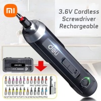 Xiaomi 3.6V Cordless Screwdriver Rechargeable Lithium Battery Screwdriver Power Screwdriver Set LED Bidirectional Switch Repair