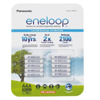 【Star 星】日本製Panasonic Eneloop 4號充電電池 10入(4號充電電池 10入)