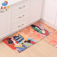 最新!!可愛時尚地墊70 廚房浴室客廳吸水長條防滑地毯 (50*120cm)