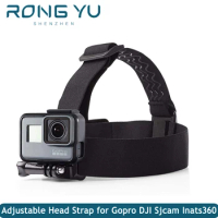 Head Strap for Gopro hero 12 11 10 9 8 7 Accessories Head Belt Strap Mount Adjustable SJCAM C100 C200 C300 For insta360 x2 x3 rs