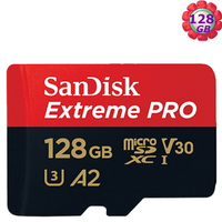 SanDisk 128GB 128G microSD【200MB/s Extreme Pro】microSDXC micro SD SDXC 4K U3 A2 V30手機記憶卡【序號MOM100 現折$100】