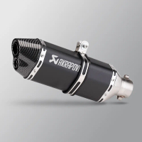 Akrapovic รถจักรยานยนต์สากล, 51 มม., ท่อไอเสียรูคู่ 370 มม., พร้อมนักฆ่า db, สำหรับ pcx, nmax, R3, R