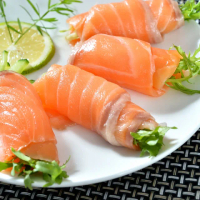 【鮮綠生活】智利頂級原料煙燻鮭魚切片 6包(100g±10%/包)