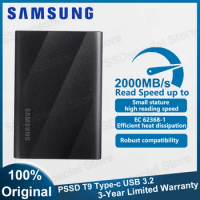 Samsung Type-C PSSD T9 1TB 2TB 4TB Solid State Drive Portable SSD Up to 2000Mb/s USB3.2 Gen.2X2 Hard Drive External Hard Disk
