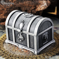 寶箱小號復古歐式韓國公主首飾盒飾品收納盒珠寶盒戒指盒~青木鋪子