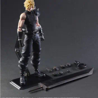 Original SE PlayArts Remake version Cloud Strife PVC Action Figure Model toy