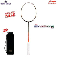 Clear Sale Raket Badminton Lining Windstorm 76 AYPT129 Black Orange Gold