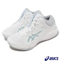 Asics 籃球鞋 Nova Flow 2 男鞋 白 灰藍 中筒 亞瑟膠 穩定 支撐 亞瑟士 1063A071100