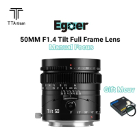 TTArtisan 50mm f1.4 Tilt Full Frame Manual Portrait Lens For Sony E Mount Leica/ Lumix/ Sigma L Mount Mirrorless Cameras