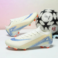 Spike Belia Spike Panjang Spike Pendek Rendah Atas Kasut Sukan Flyknit Lancar Kasut Bola Sepak Latih