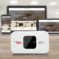 4G LTE Mini Mobile WiFi Router 150Mbps Hotspot WiFi Device with SIM Card Slot for Car Travel Vacation Rentals Camping Gathering