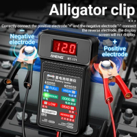 12V Auto Battery Monitor Portable Digital Battery Diagnostic Tool LED Display Digital Battery Monitoring Meter for Vehicle Truck
