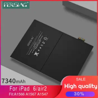 FERISING 100% New Original Tablet Battery For iPad 6 Air 2 A1566 A1567 A1547 iPad6 bateria Polymer Batarya Replacement battery