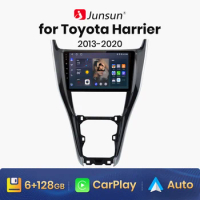 Junsun V1 AI Voice Wireless CarPlay Android Auto Radio for Toyota Harrier XU60 2013-2020 4G Car Multimedia GPS 2din autoradio