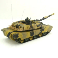 1/24 Scale Abrams M1a2 Us Battle Tanks Henglong Rc Airsoft Panzer Model Remote Control Military Vehicle Combat Children Gift