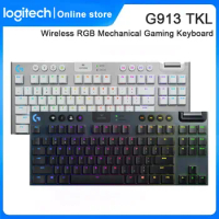 Logitech G913 TKL Wireless Gaming Keyboard Lightspeed RGB Mechanical Keyboard Suitable for Professional E-sports Players