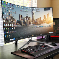 Curved computer screen 27 inch 2K, 144Hz Monitor, video game monitor