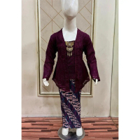 Best Seller Setelan Kebaya Kutubaru Free Bross Brokat Anak/kebaya Anak Wisuda Baju Fashion