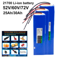 21700 25AH 30AH electric bicycle lithium battery 72V booster battery 60V scooter battery 52V battery electric car with + charger