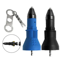 Electric Rivet Nut Gun Pull Drill Riveter Conversion Adapter For Cordless Rivete Nozzle Nut Tool Multifunction Nail Gun Tool