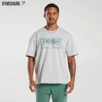 Áo Thun Thể Thao Dáng Rộng Thường Ngày Cho Nam Và Nữ, COLLEGIATE Của Gymshark, ngắn Tay, Cổ Tròn, Th