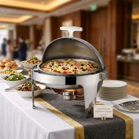 Elite Range Round Roll Top Chafing Dish 6.8L SUNNEX