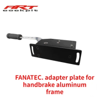 ARTcockpit racing simulator aluminum seat bracket installation FANATEC handbrake adapter plate