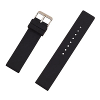 Silicone Watchband 12 14mm 16mm 18mm 20mm 22mm 24mm Women Men Watch Band Strap Waterproof Sports Polished Buckle for Samsung S3