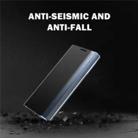 100Pcs/Lot Phone Case For OPPO Reno 2 2F 2Z A5 A9 2020 Find X3 Pro Side Window Clear View Leather Flip Cover
