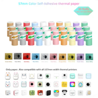 Thermal Printer Paper mini Colorful Sticker Self-adhesive Thermal Printing Paper Photo Picture For peripage T02 label diary M02
