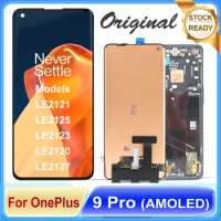 Original 6.7 inches AMOLED For OnePlus 9 Pro LCD Display Touch Screen Digitizer Assembly Replacement Parts For 1+9 Pro Panel