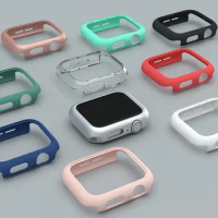 Cover For Apple Watch Case 6 se 5 4 3 44mm 40mm 42mm 38mm Accessories PC Protector bumper iWatch serie 7 41mm 45mm Case