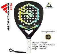Arrow Hit Hexagon Cup Carbon 3K (Diamond) 2026 Racket/Raket Padel advanced power and control