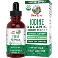 (ffxpiu) MaryRuth Organics Iodine Liquid Drops | Potassium Iodide | 1 Year ply | 450 Servings | Thyr