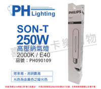 PHILIPS飛利浦 SON-T 250W E40 高壓鈉氣燈 陸製(管狀)_PH090109
