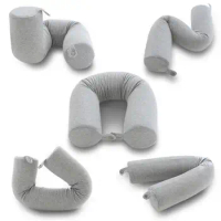 Neck Pillow Comfortable Ergonomic Support Memory Foam Traveling Portable U Shape Nap Pillow Travel Pillow Office Supplies
