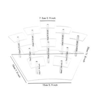 亞克力有機玻璃展示架盲盒小公仔泡泡瑪特桌面陳列置物架收納潮玩