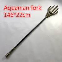 Movie cosplay Aquaman Trident Toy Arthur Curry Orin Weapon sword For Boy's Gift 146*22cm