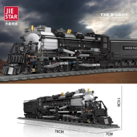 Technical Steam Locomotive The Union Pacific Big Boy Model Building Blocks City Railway Train Bricks Toys Gifts for Children Boy