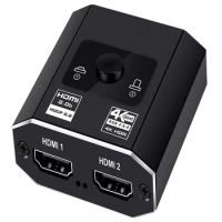 Navceker HDMI Splitter 4K HDMI Switch for PS5 Bi-Direction 1x2/2x1 Adapter HDMI Switcher 2 in 1 out for PS4 TV Box HDMI Switch