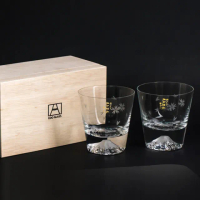 【田島硝子】通路限定 田島硝子 富士山杯 限量款櫻花 對杯2入禮盒組(TG16-015-2RS)