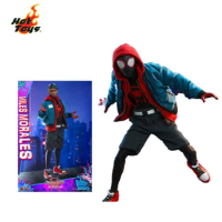 stock original HOTTOYS Spider Man Miles Morales HT 1/6 MMS567 DIECAST SPIDER MAN INTO THE SPIDER VERSE Movie character model