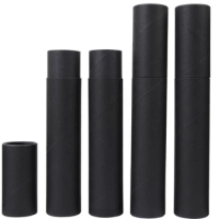 500pcs 2.1x20.7cm 2.7x20.7cm 3.5x20.7cm Kraft Paper Incense Tube Barrel Storage Box For pencil Joss Stick Tea boxes