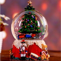 [免運】圣誕下雪水晶球音樂盒圣誕老人飛天鹿八音盒生日送女友圣誕節禮物 果果輕時尚 全館免運